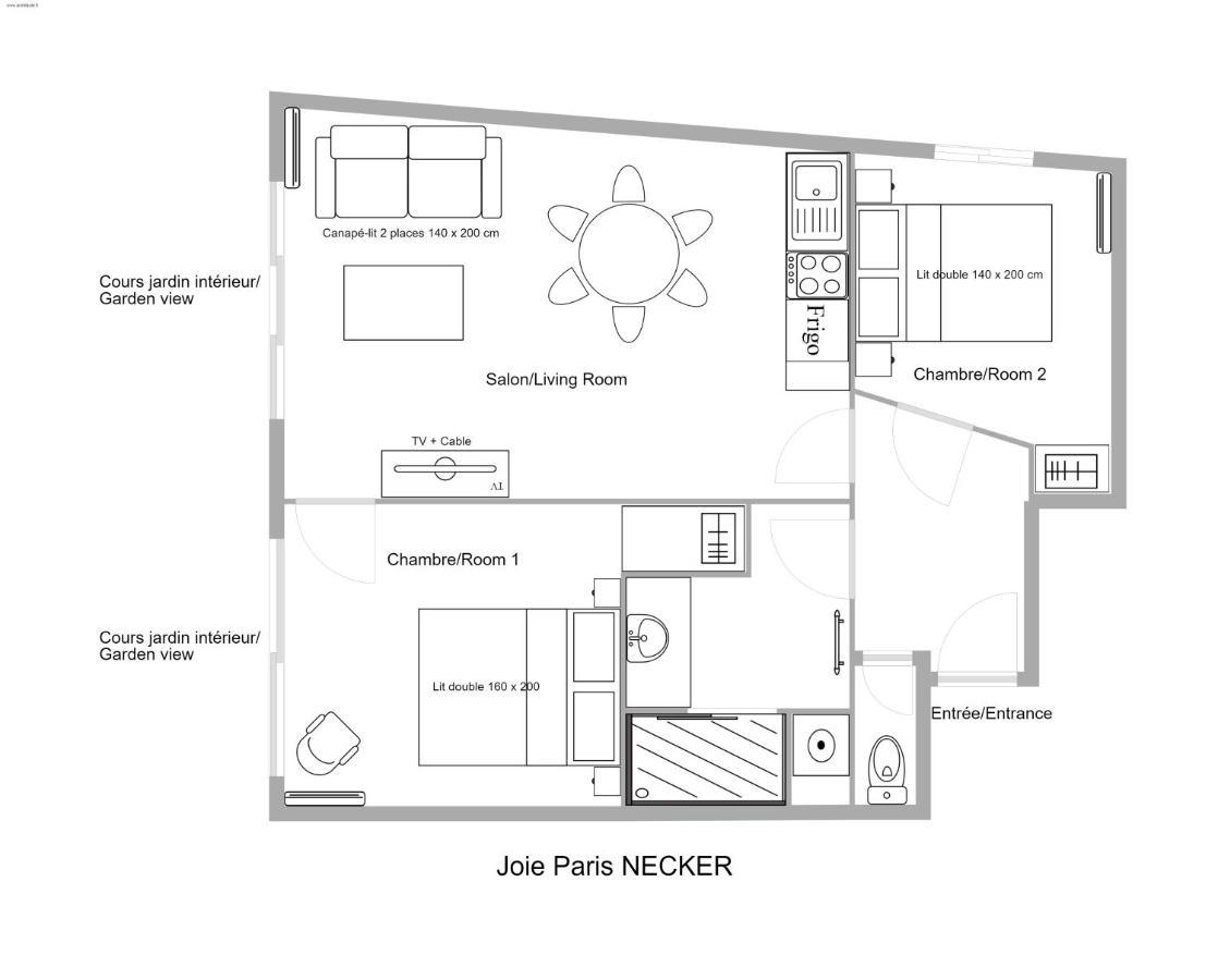 Apartment Joie Bargue Paris